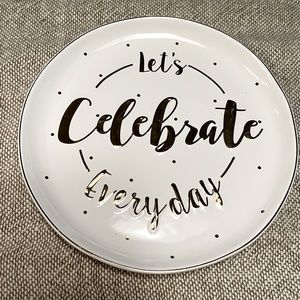Mud Pie Let’s Celebrate Every Day plate